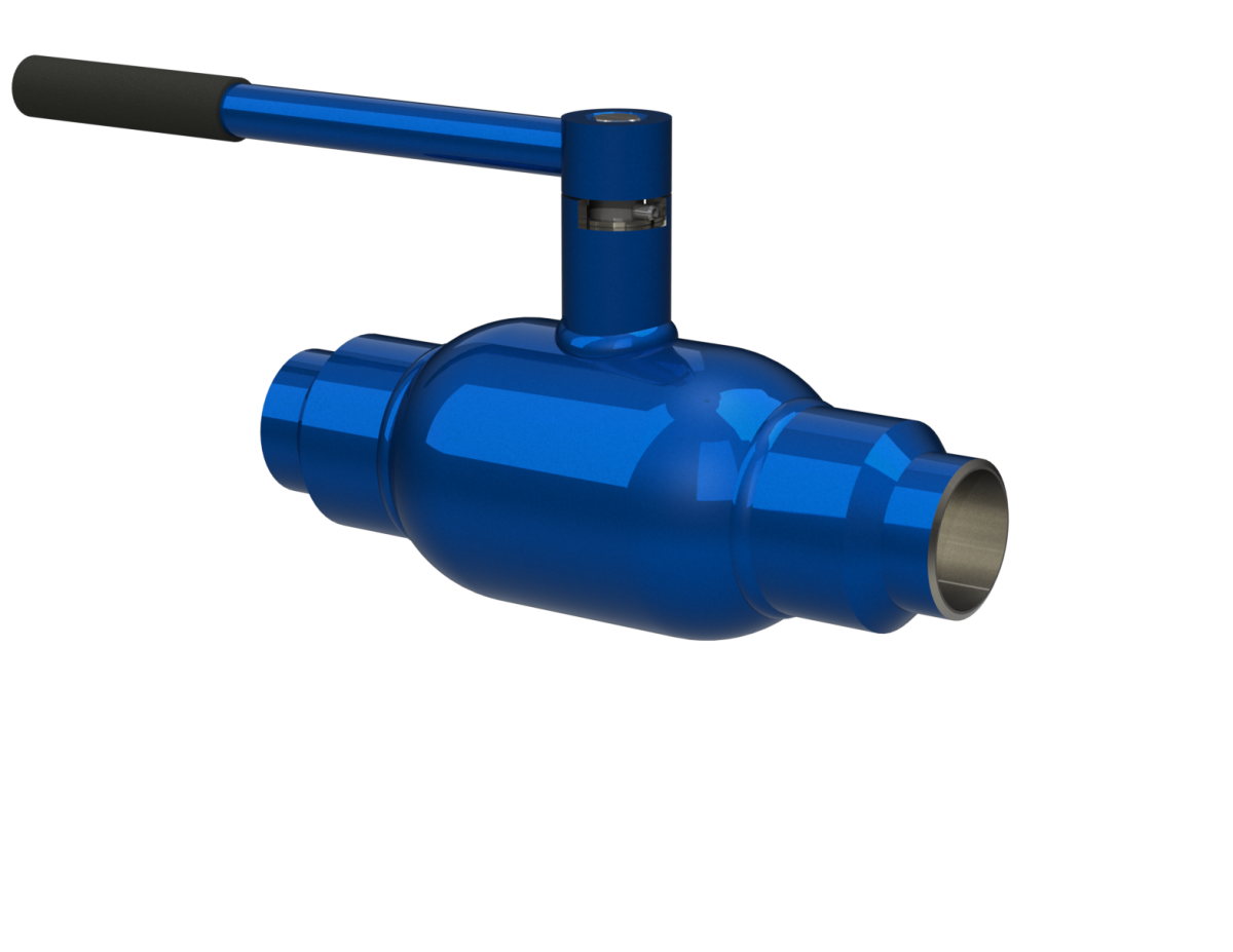 Кран приварной, полнопроходный DN50, DN65